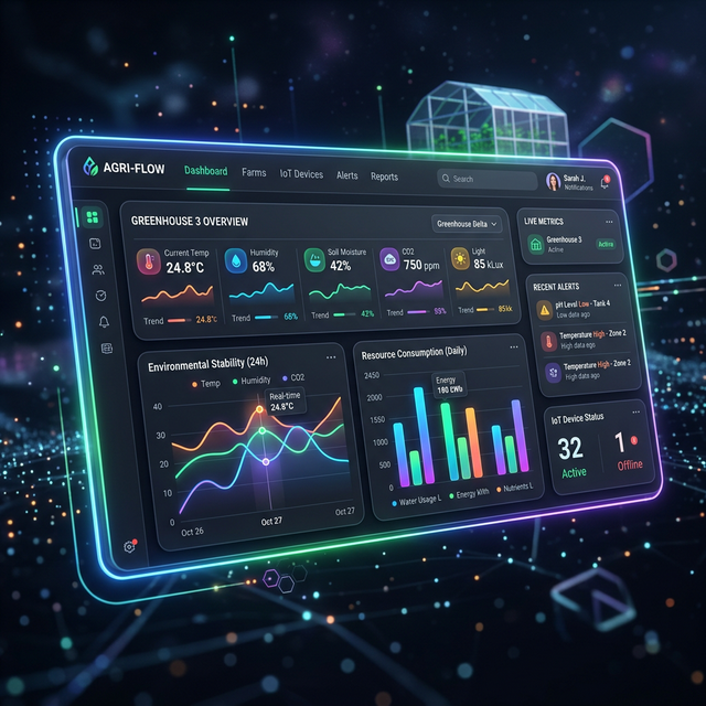 Smart Greenhouse Dashboard